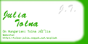 julia tolna business card